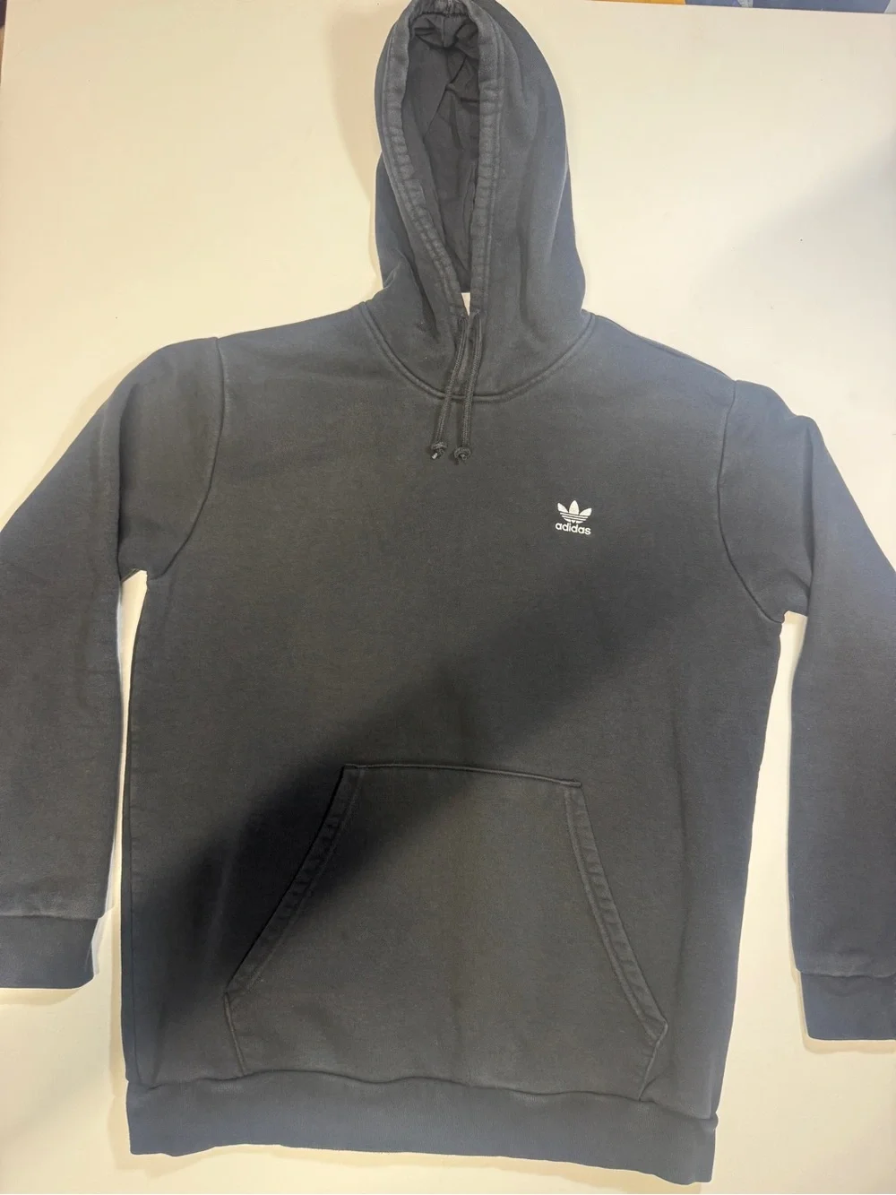 adidas Black Trefoil Pullover Hoodie